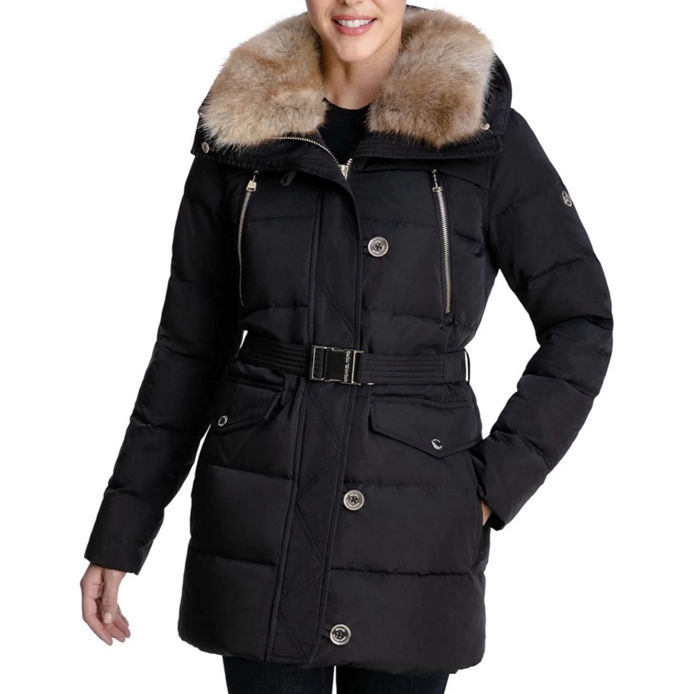 Michael Kors Belted Down Jacket 
Size Large